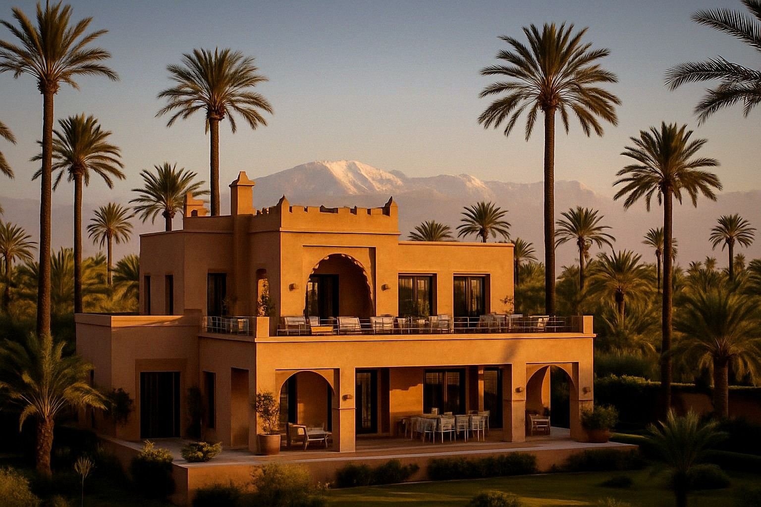 Moderne Villa mit Pool als Kapitalanlage in Marrakesch